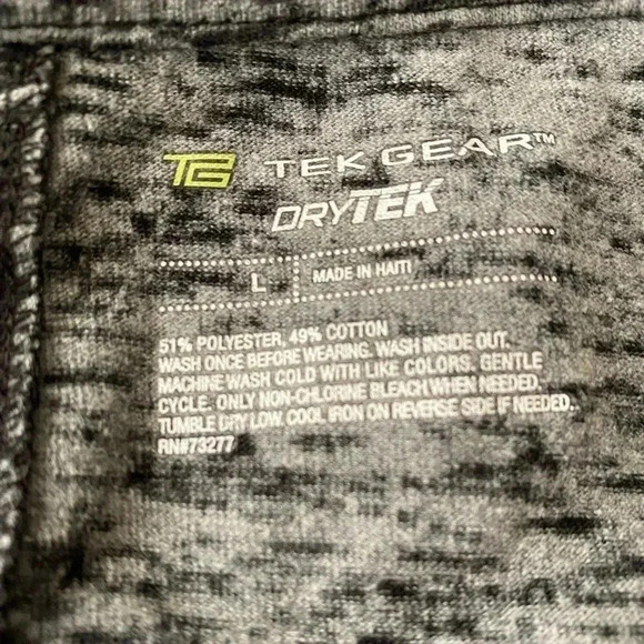 💥Tek Gear Dry Tek Grey Top L - Picture 6 of 7